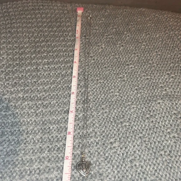 Silver Tone Happy Boy Heart Necklace - Picture 5 of 5